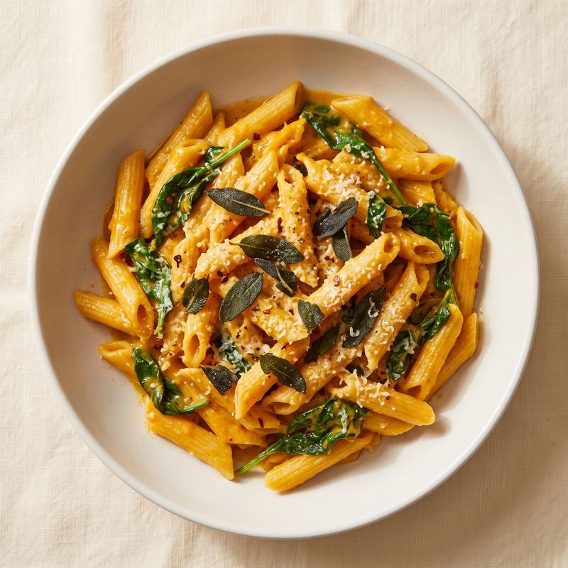Brown Butter Pumpkin Pasta with Crispy Sage
