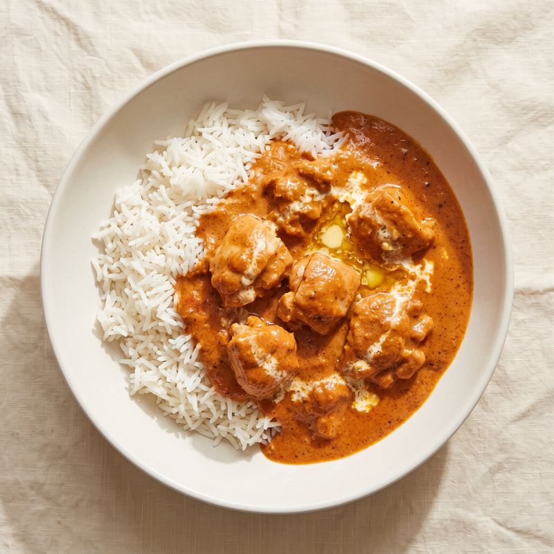 Mild Butter Chicken with Rice