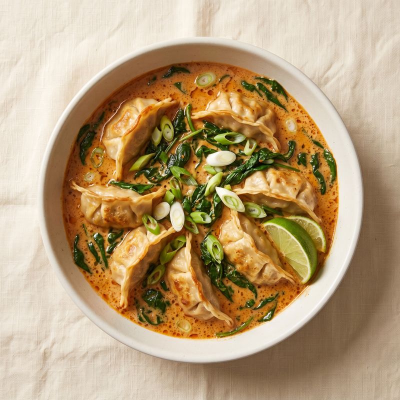 Coconut Red Curry Dumpling Bake