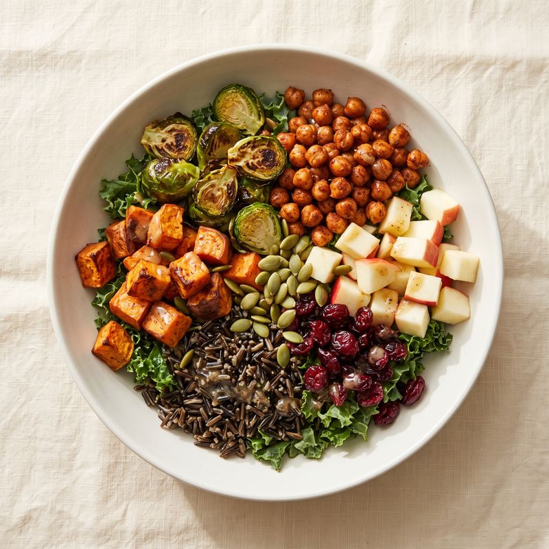 Harvest Bowls with Wild Rice, Roasted Sweet Potato & Apple