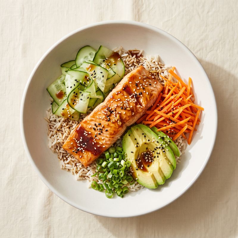 Sesame-Ginger Salmon Rice Bowls