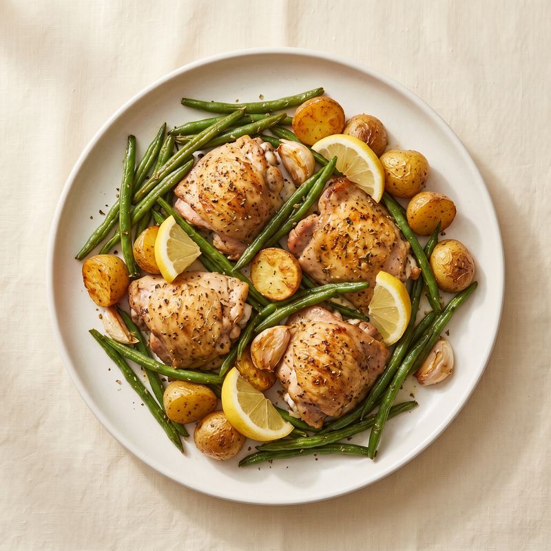 Sheet-Pan Lemon Chicken, Potatoes & Green Beans