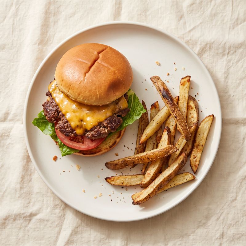 Smash Burgers with Oven Fries