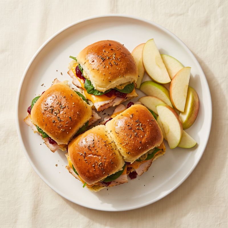 Turkey, Cranberry & Cheddar Sliders